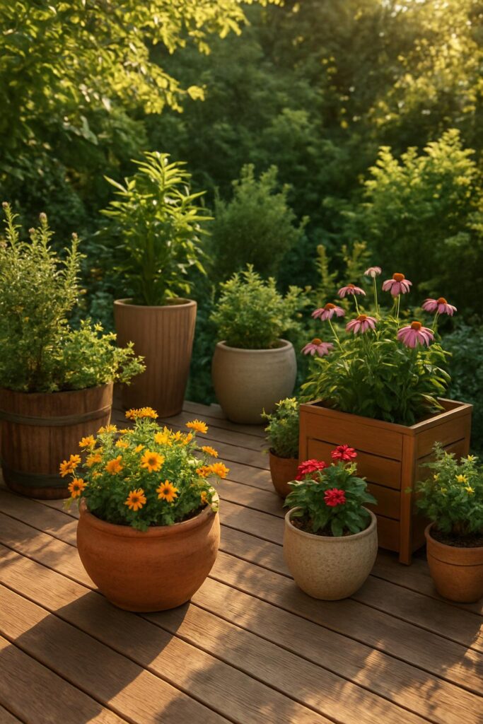 Cozy Deck Garden Oasis